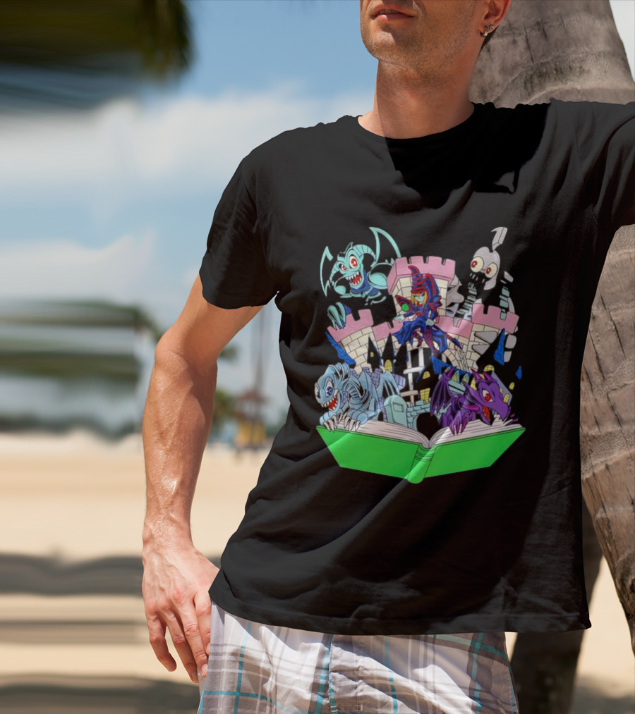 World Of Toons Castle And Creatures From Book T-Shirt