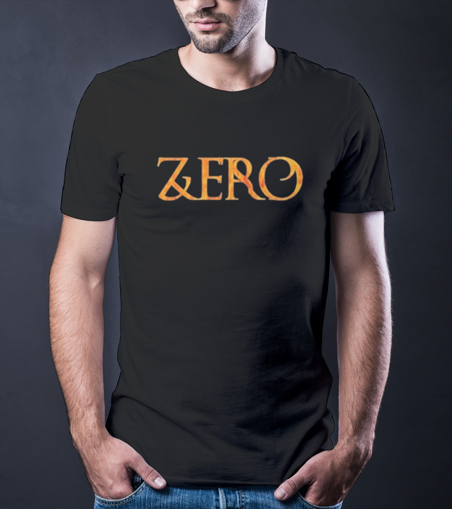 Zero Dying To Live Fiery Lettering T-Shirt