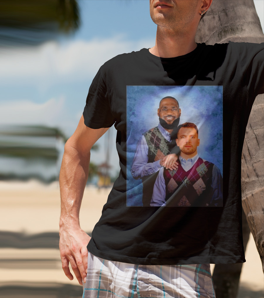 Step Brothers Luka Doncic Lebron James Argyle Sweater Duo T-Shirt