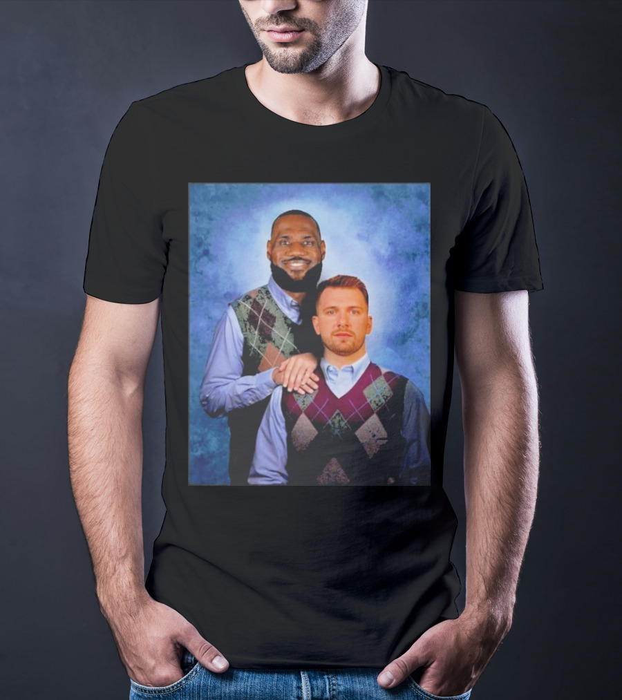 Step Brothers Luka Doncic Lebron James Argyle Sweater Duo T-Shirt