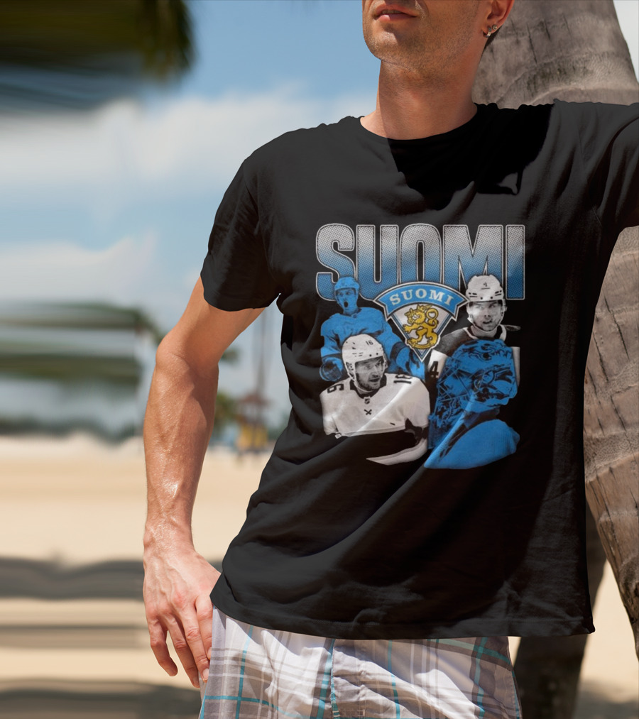 Suomi 4 Nations Team Finland Ice Hockey Players T-Shirt