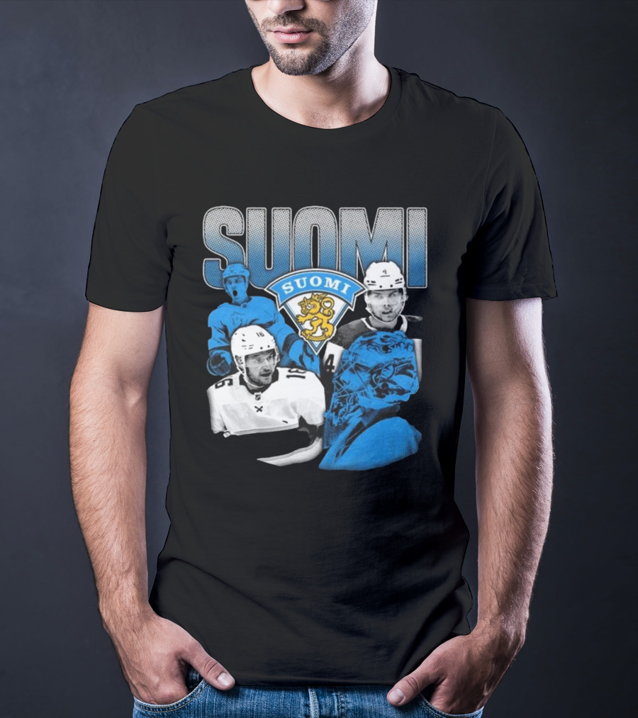 Suomi 4 Nations Team Finland Ice Hockey Players T-Shirt
