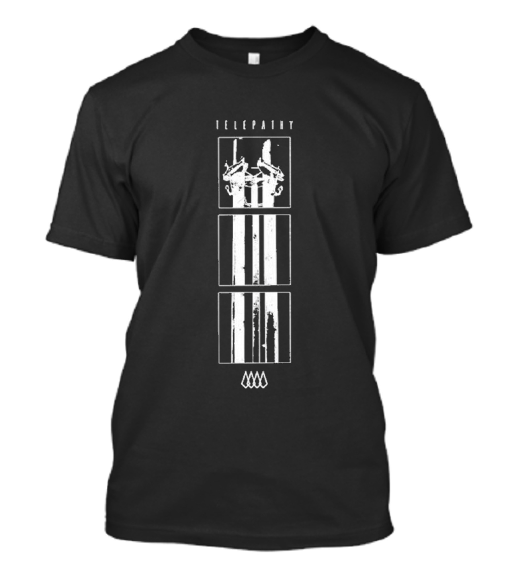 Telepathy Squares Elemental Pillars And Flames T-Shirt