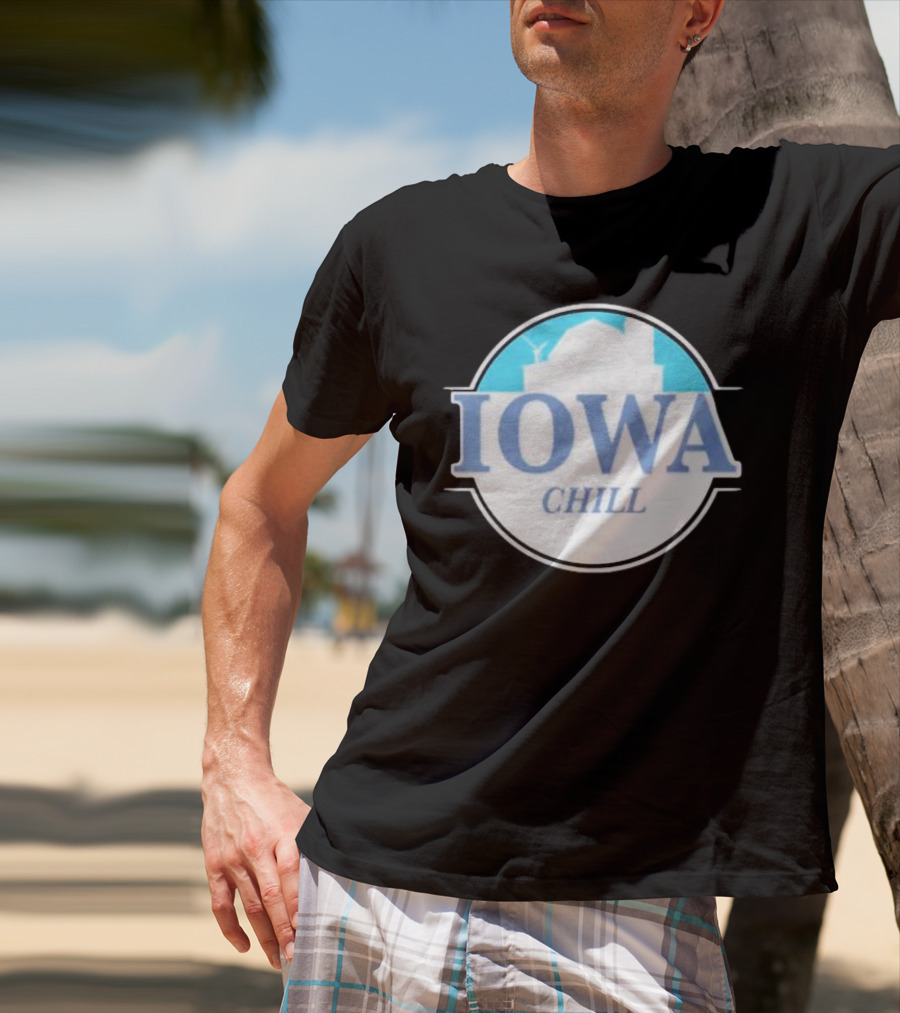 Iowa Chill Barn Windmill Circle T-Shirt