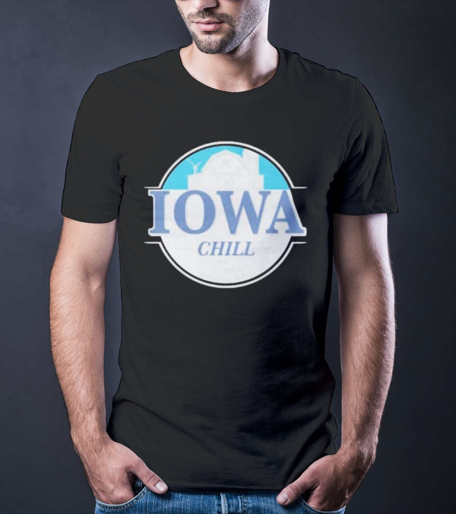 Iowa Chill Barn Windmill Circle T-Shirt