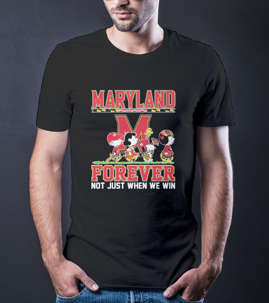 Peanuts Maryland Terrapins Collaboration Forever Not Just When We Win T-Shirt