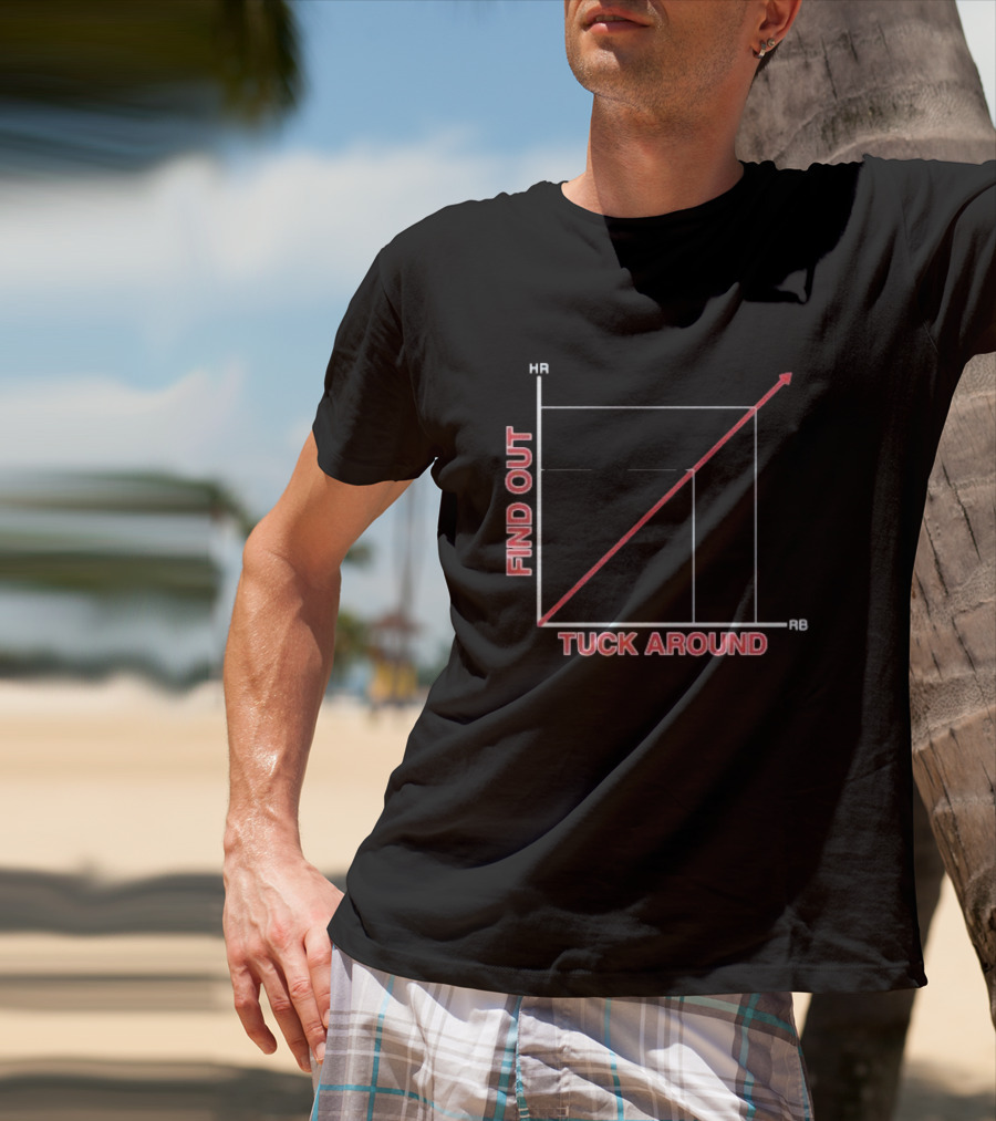 Tuck Around Find Out Linear Graph WitH RB And KB Axis T-Shirt