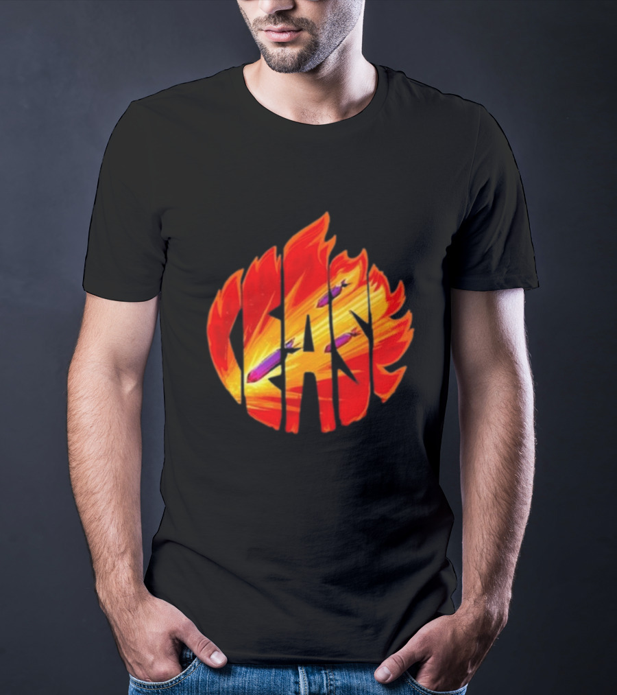 Cease Fire Flame Letters With Missiles T-Shirt