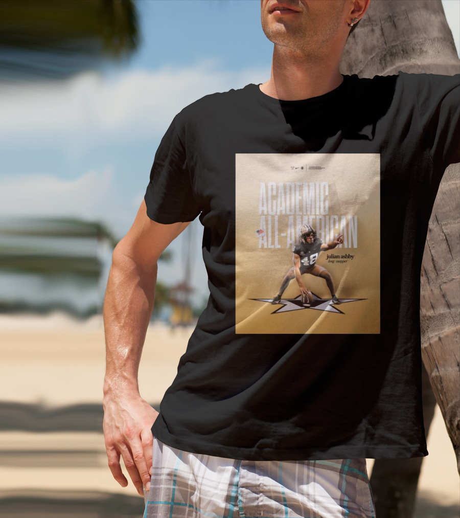 Vanderbilt Football Julian Ashby Academic All-American Long Snapper T-Shirt