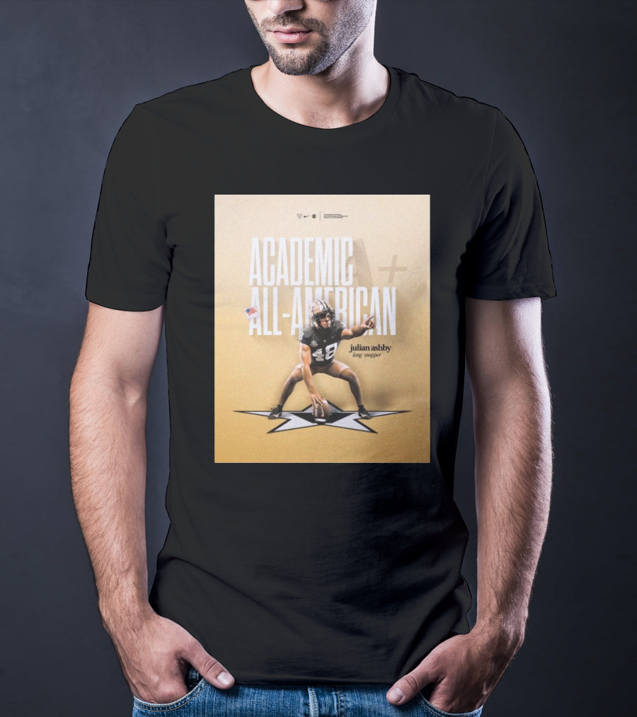 Vanderbilt Football Julian Ashby Academic All-American Long Snapper T-Shirt