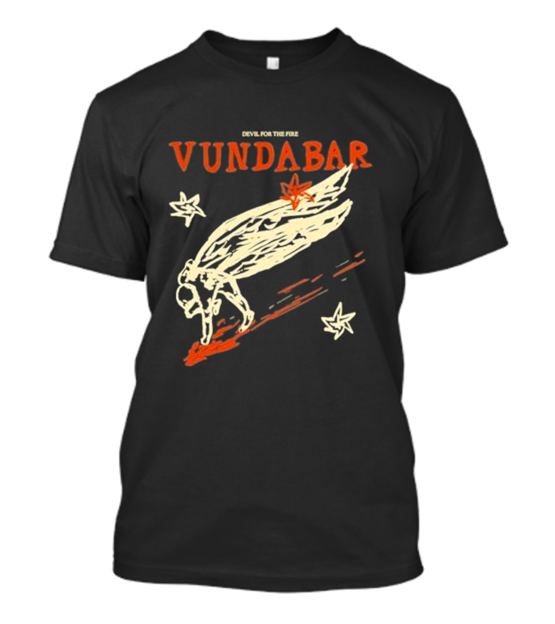 Vundabar Devil For The Fire Winged Creature And Stars T-Shirt