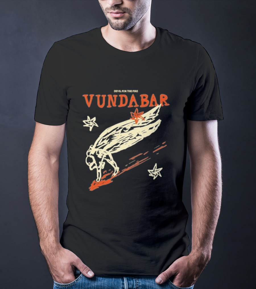Vundabar Devil For The Fire Winged Creature And Stars T-Shirt