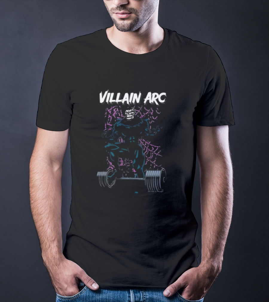Villain Arc Vintage Weightlifting Neon Aesthetic T-Shirt