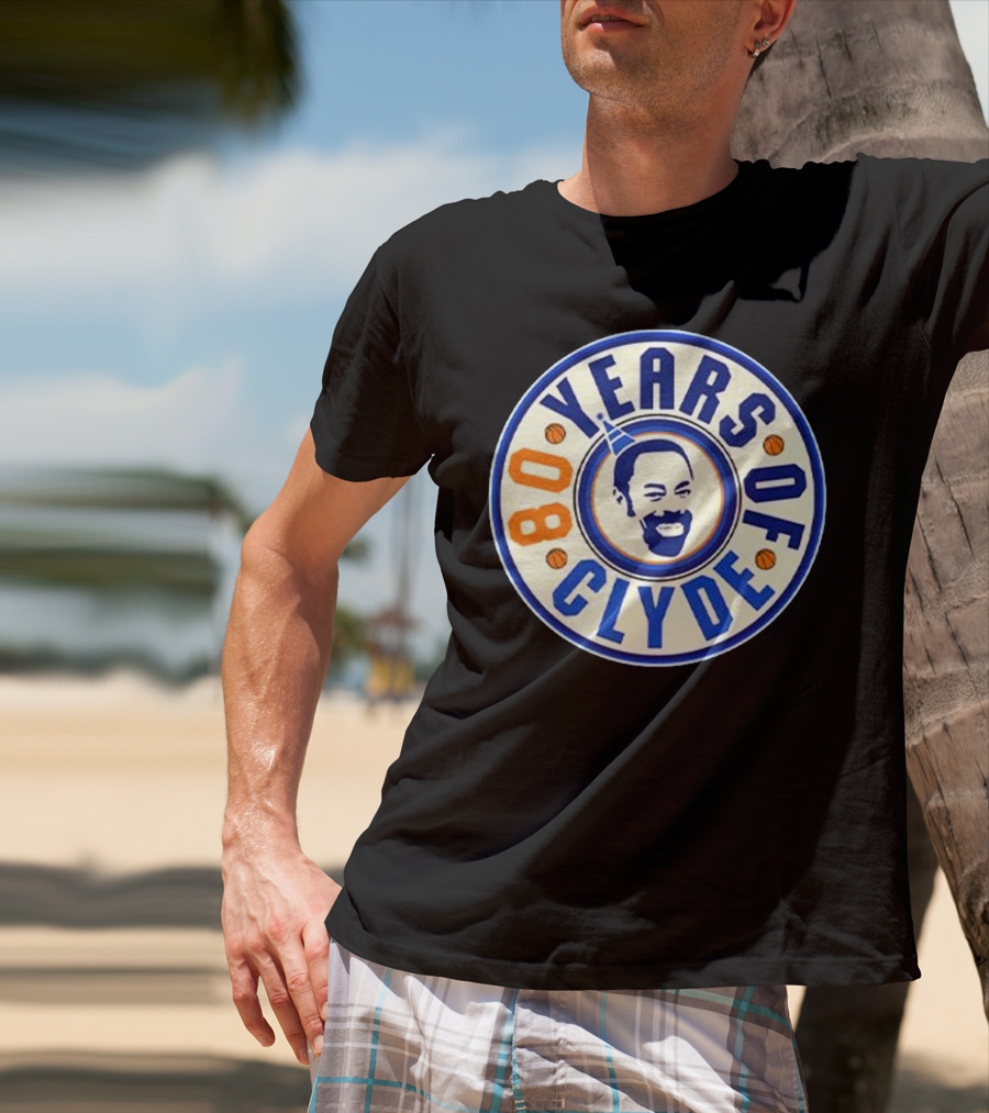 80 Years Of Clyde Walt Frazier Basketball Legacy T-Shirt