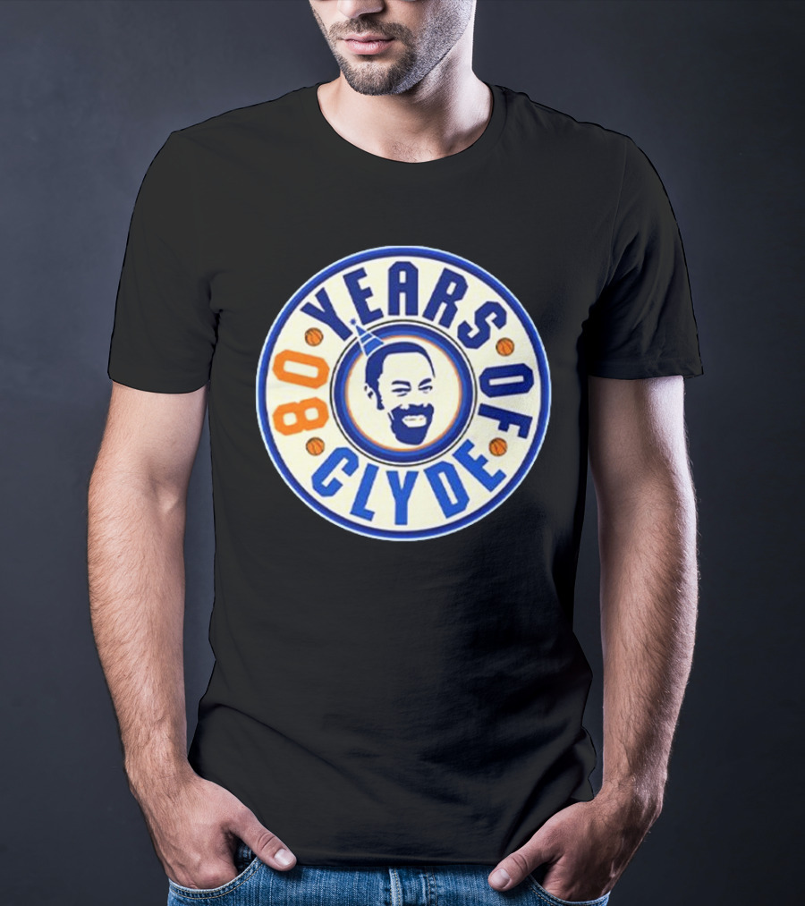 80 Years Of Clyde Walt Frazier Basketball Legacy T-Shirt