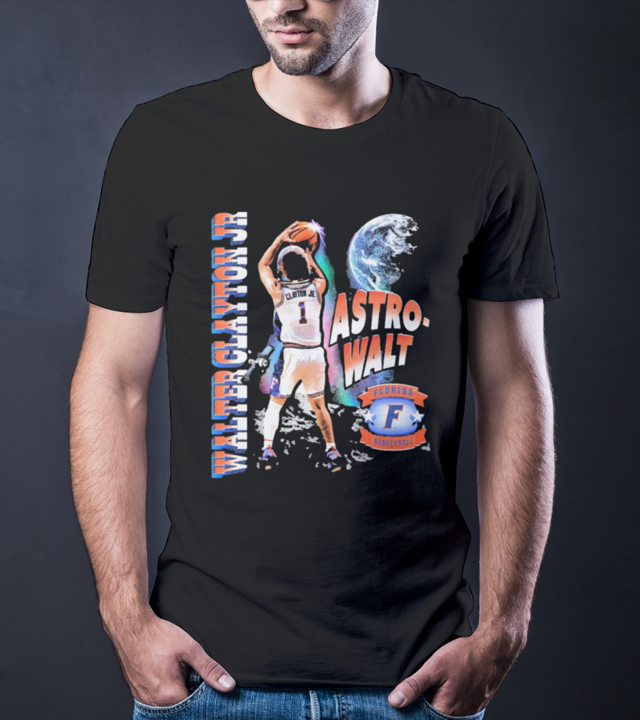 Walter Clayton Jr. Astro-Walt Florida Gator Basketball T-Shirt