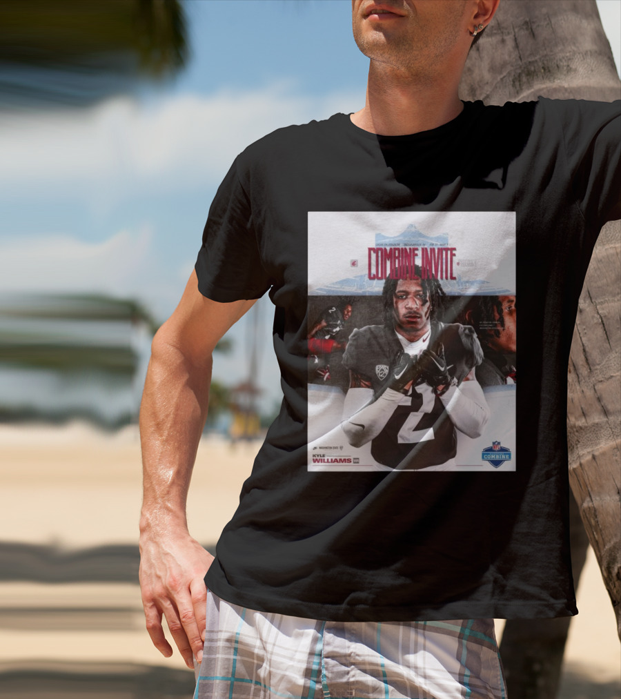 Lucas Oil Stadium NFL Combine Invite Kyle Williams Washington State Cougars Indianapolis 2025 T-Shirt