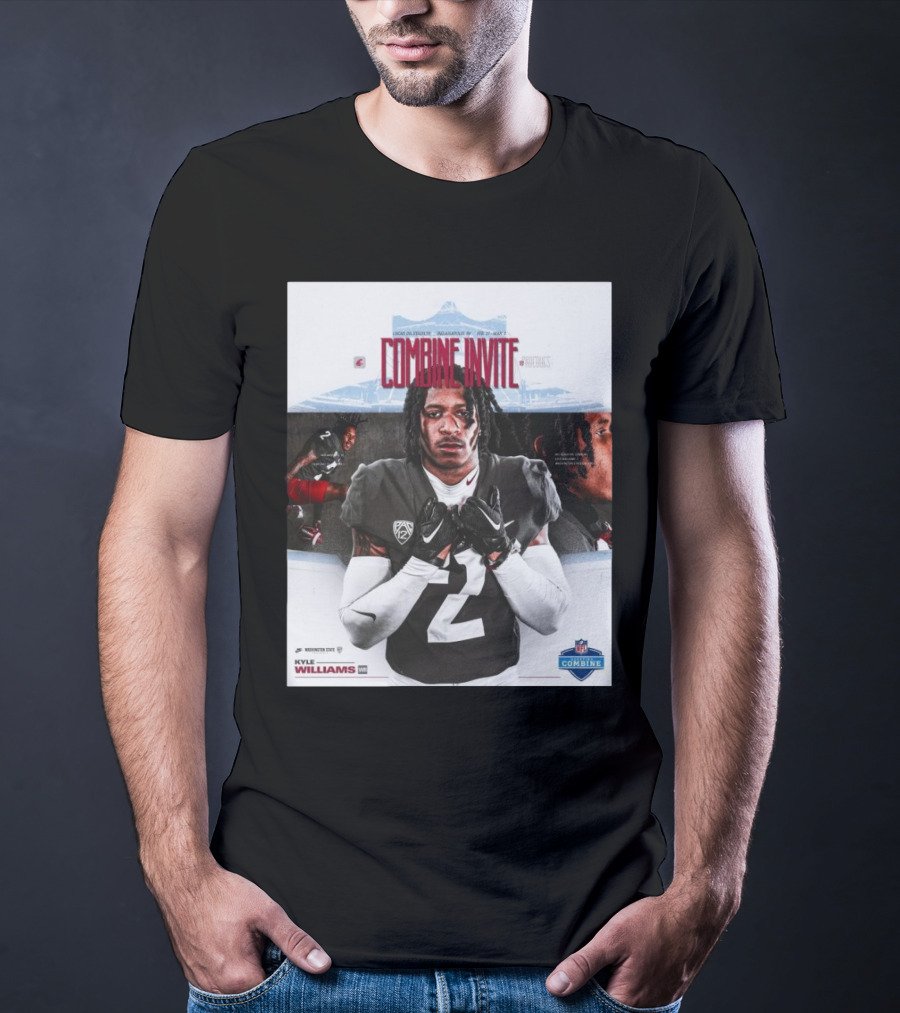 Lucas Oil Stadium NFL Combine Invite Kyle Williams Washington State Cougars Indianapolis 2025 T-Shirt