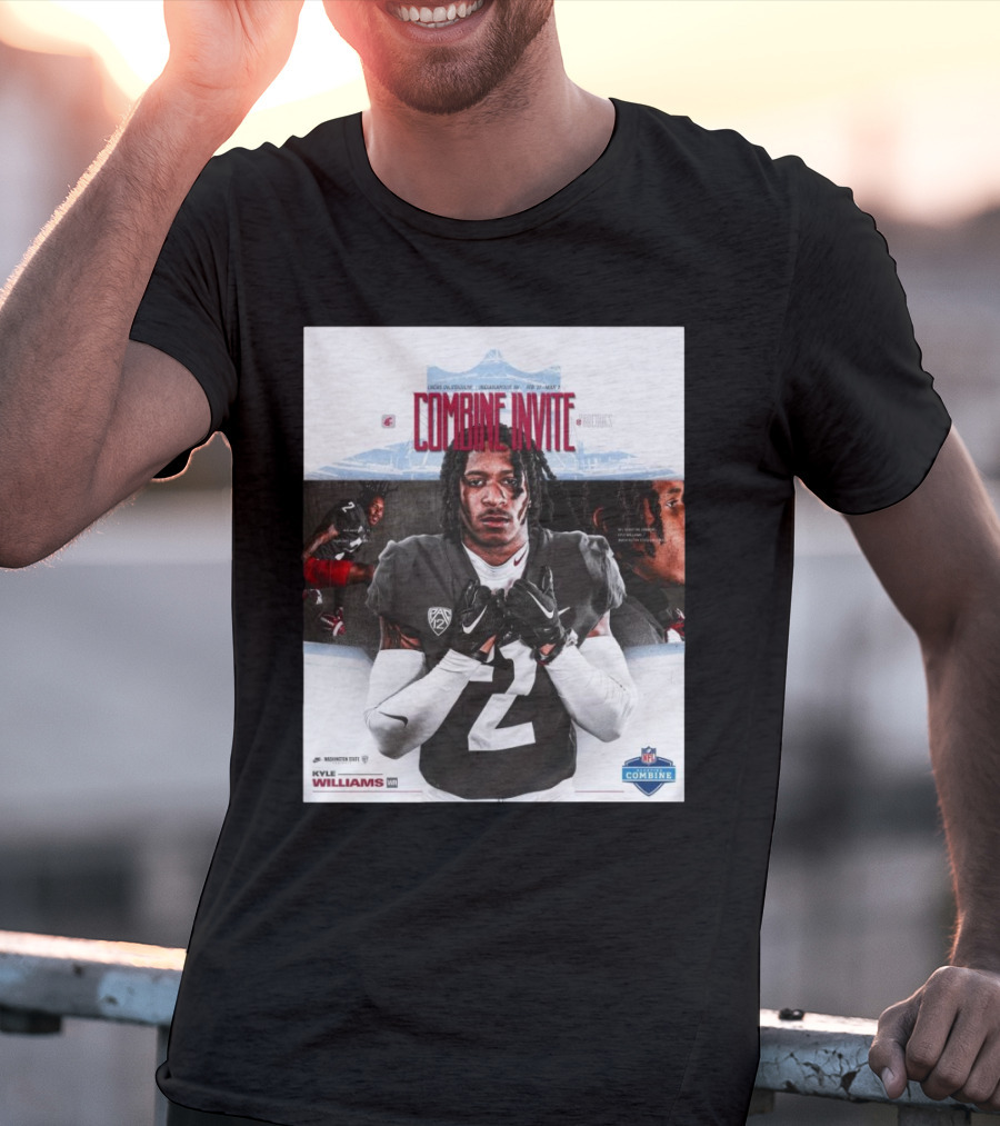Lucas Oil Stadium NFL Combine Invite Kyle Williams Washington State Cougars Indianapolis 2025 T-Shirt