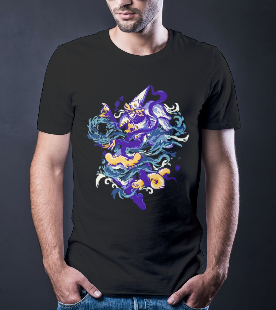 Water Witch Purple Fish Mystic Waves T-Shirt