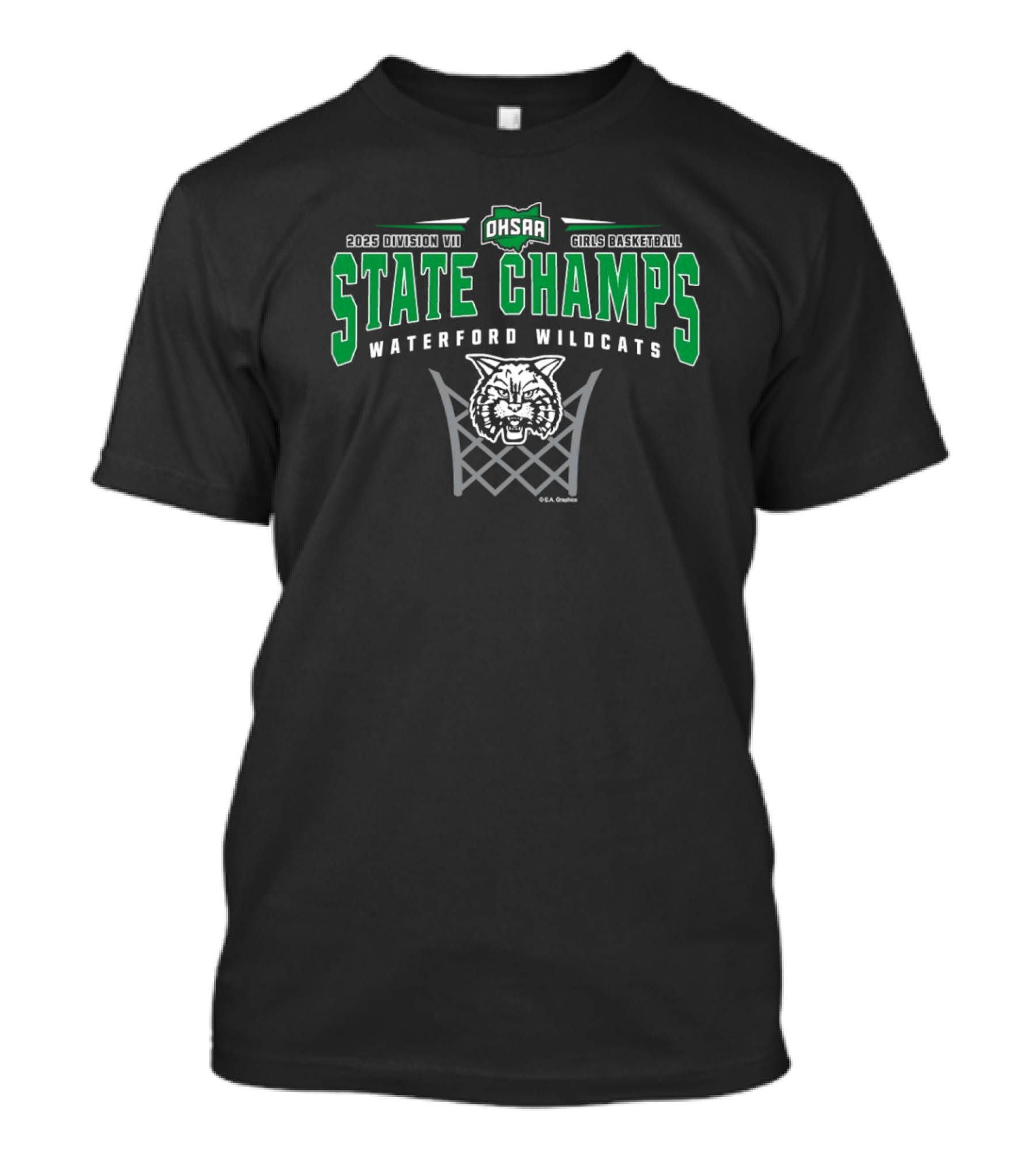2025 Division VII State Champs Waterford Wildcats Girls Basketball T-Shirt