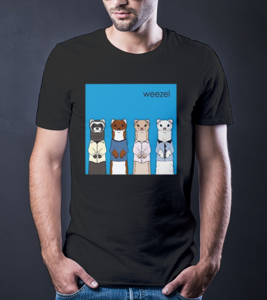 Weezel Weasel In Colorful Outfits Quartet T-Shirt