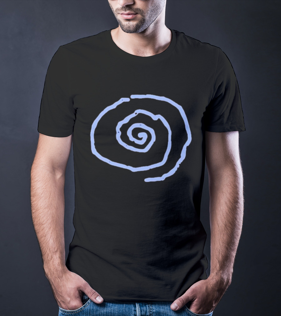 Whirr Raw Blue Spiral T-Shirt