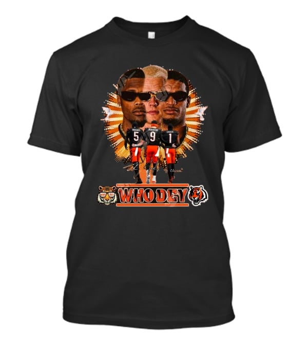 Who Dey Cincinnati Bengals 2025 Signatures Higgins Burrow Chase T-Shirt