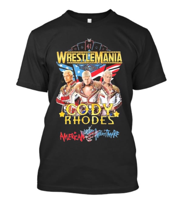 Wrestlemania 41 Cody Rhodes American Nightmare Vegas 2025 T-Shirt