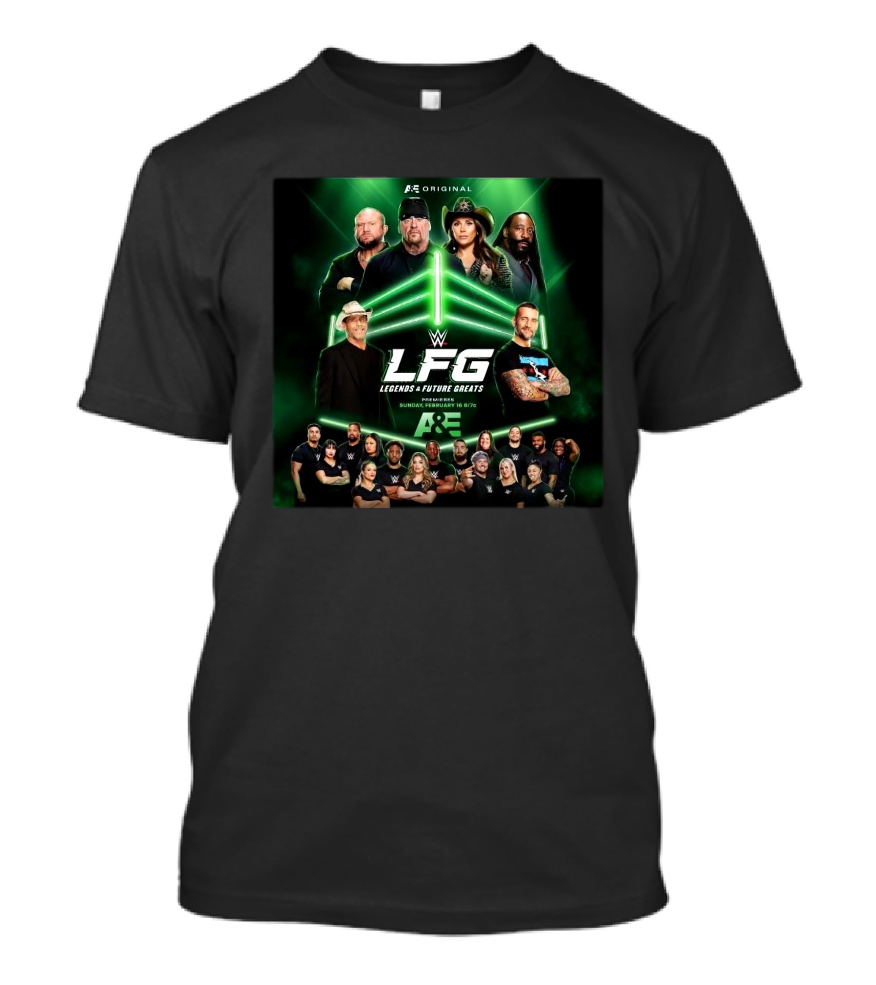 WWE Legends And Future Greats Premieres Sunday February 16 A&E Original T-Shirt
