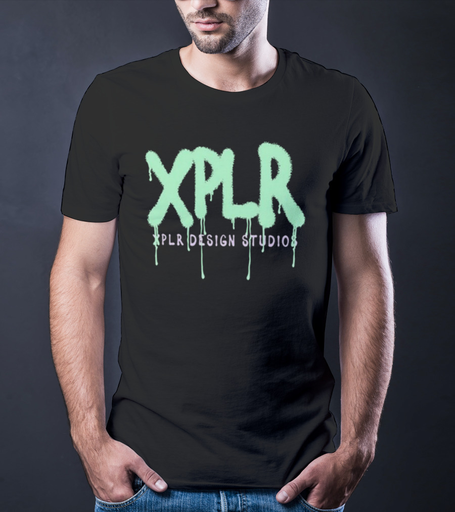 Xplr Studio Graffiti V.2 Droplet Style Text T-Shirt