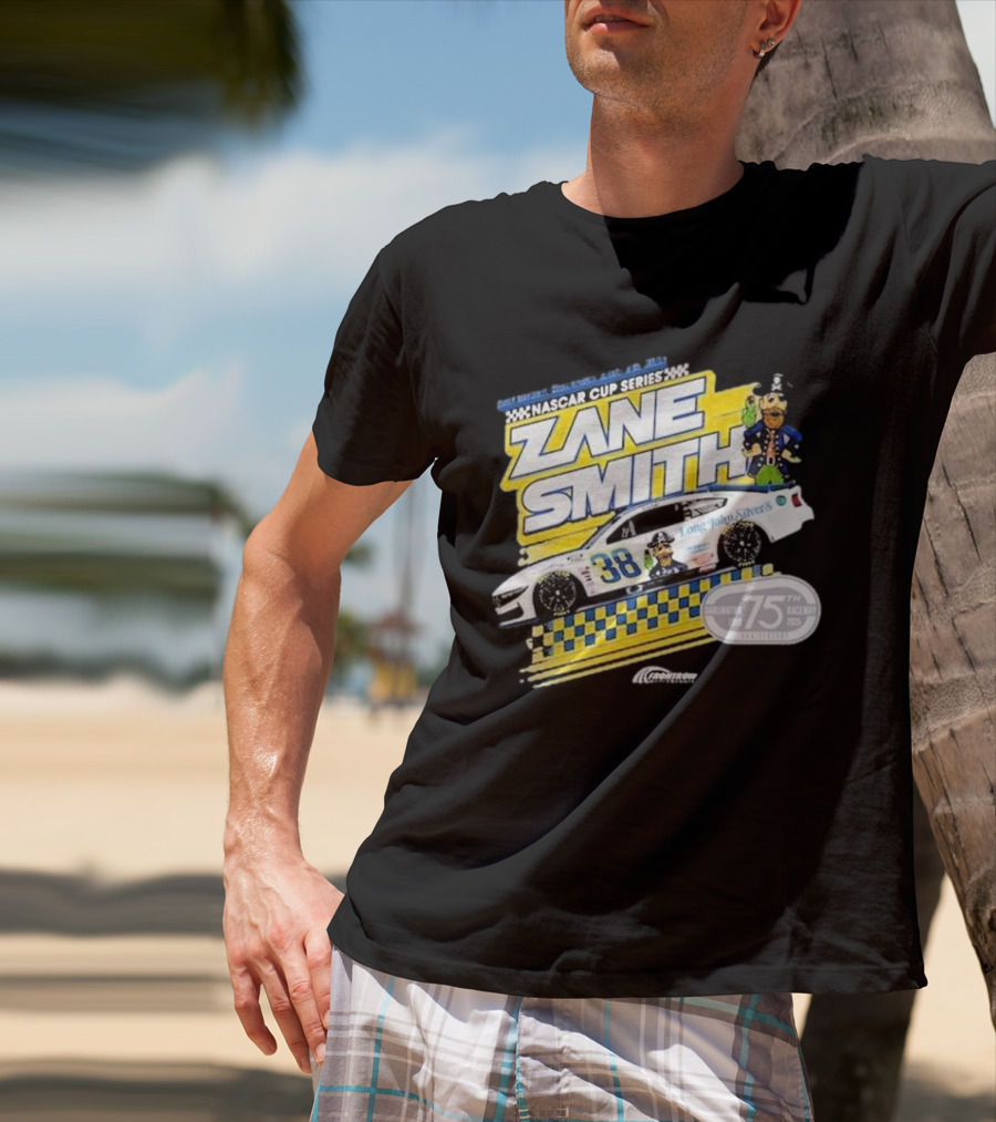 NASCAR Cup Series Zane Smith Long John Silver’s Car 75th Race 38 T-Shirt