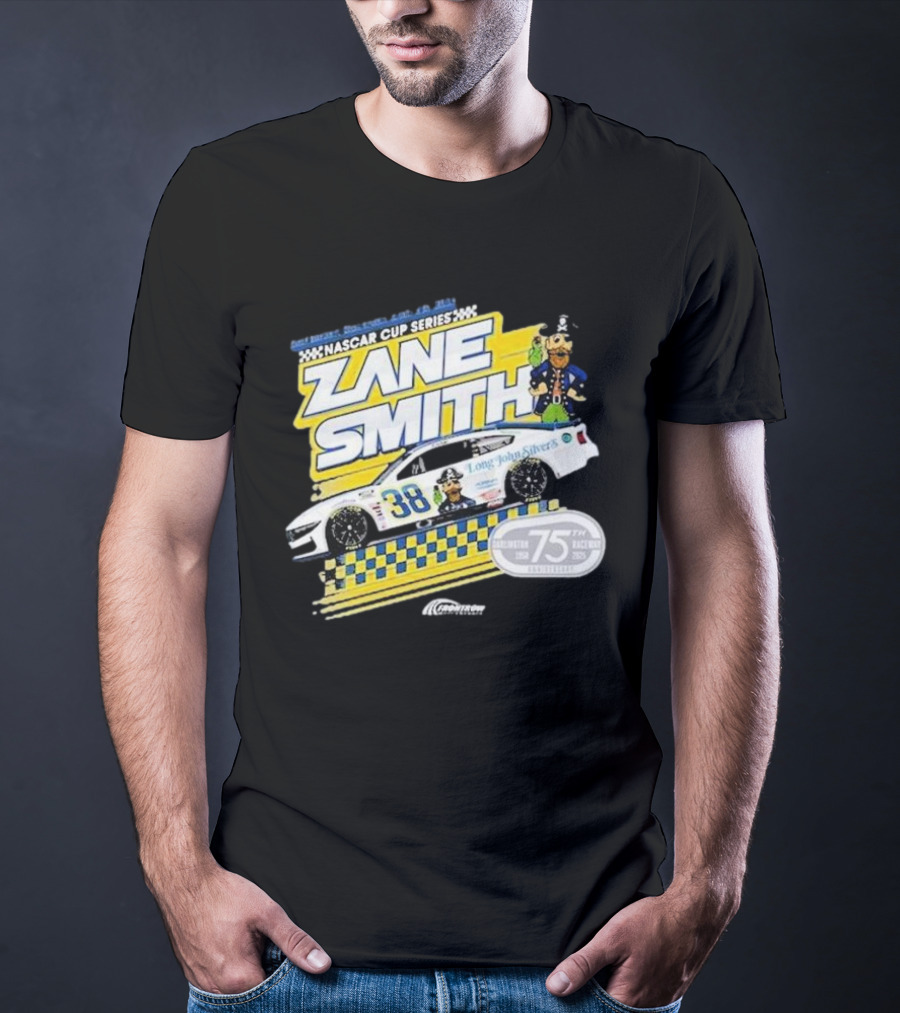 NASCAR Cup Series Zane Smith Long John Silver’s Car 75th Race 38 T-Shirt