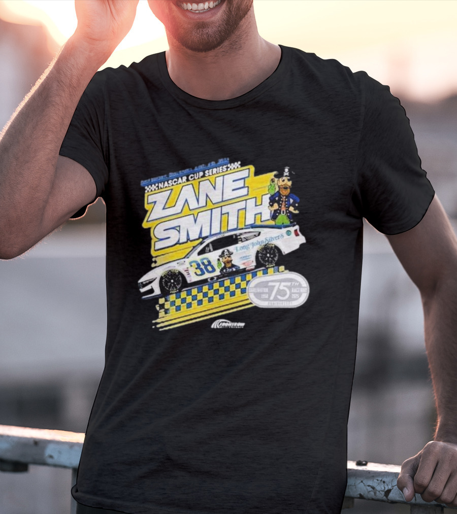 NASCAR Cup Series Zane Smith Long John Silver’s Car 75th Race 38 T-Shirt