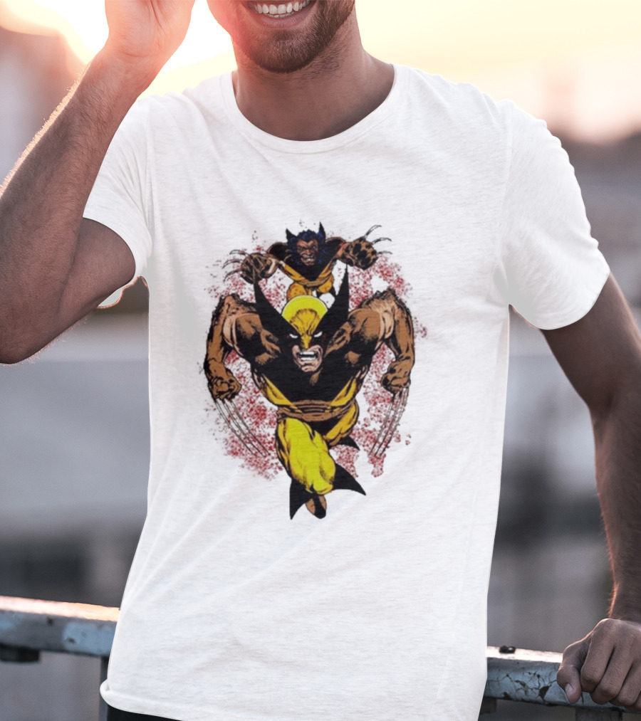 2025 Wolverine And Sabretooth Marvel Ashtro Logan T-Shirt