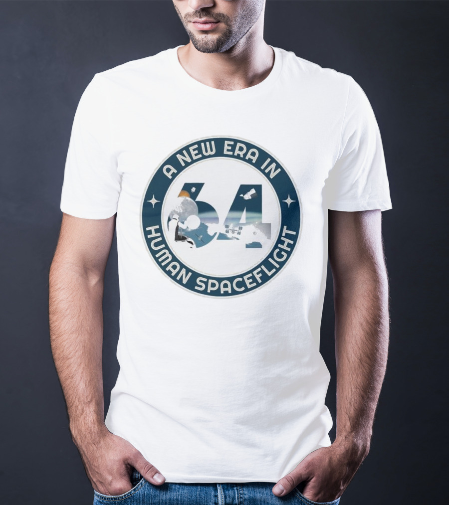 A New Era In Human Spaceflight 64 Astronaut Moon Exploration T-Shirt