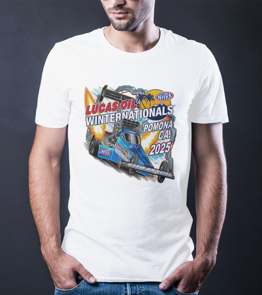 Lucas Oil NHRA Winternationals Pomona CA 2025 65th Annual T-Shirt