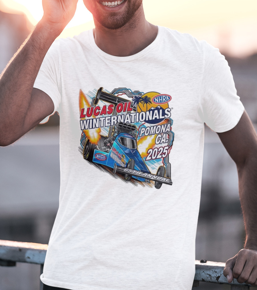 Lucas Oil NHRA Winternationals Pomona CA 2025 65th Annual T-Shirt