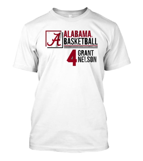 Alabama Grant Nelson Basketball Jersey Number 4 T-Shirt