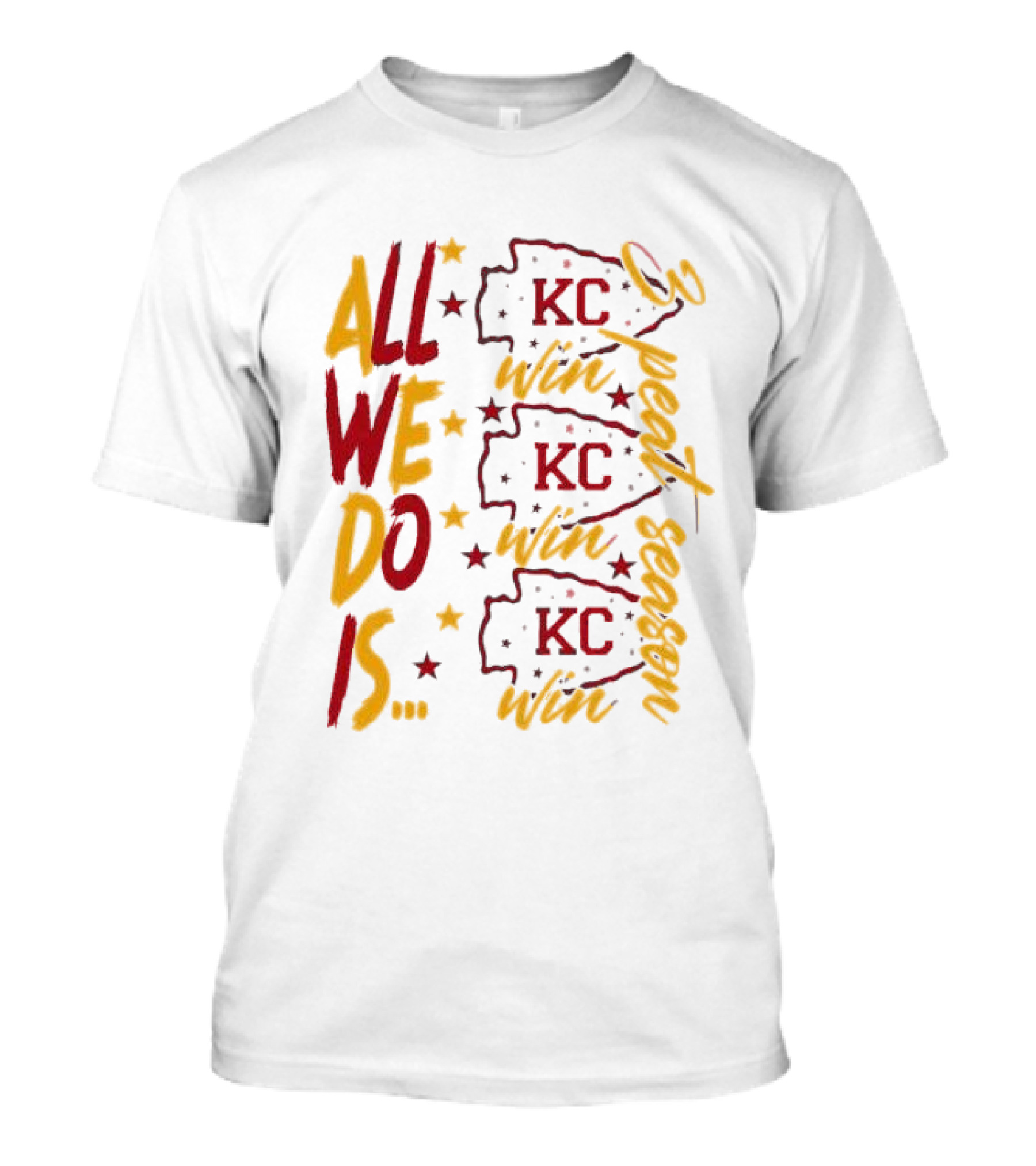 All We Do Is Win 3peat Season KC Chiefs T-Shirt