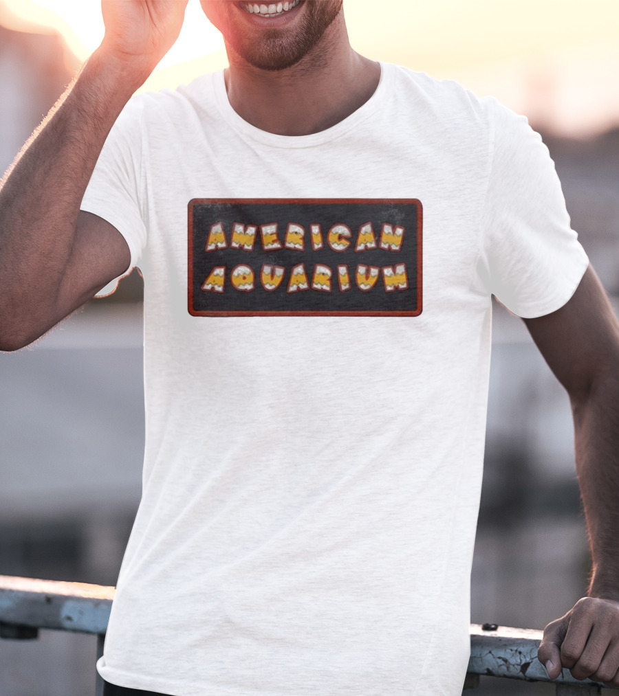 American Aquarium Vintage Aesthetic Letters T-Shirt