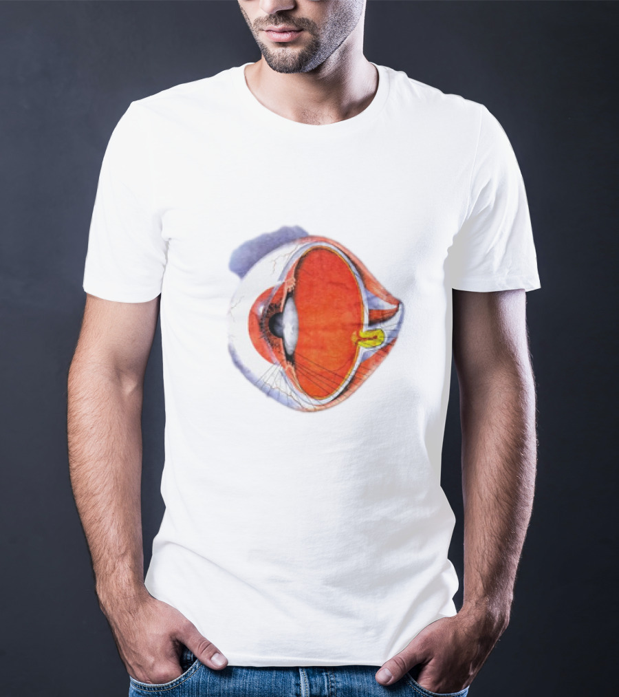 Anatomical Eye Ball Illustration 1991 T-Shirt