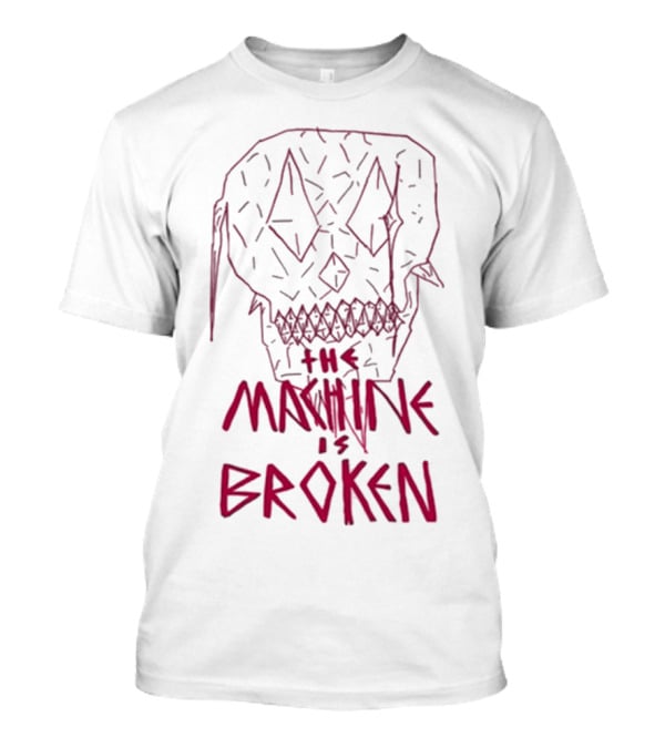 Arcadefire The Machine Is Broken Skull Illustration T-Shirt