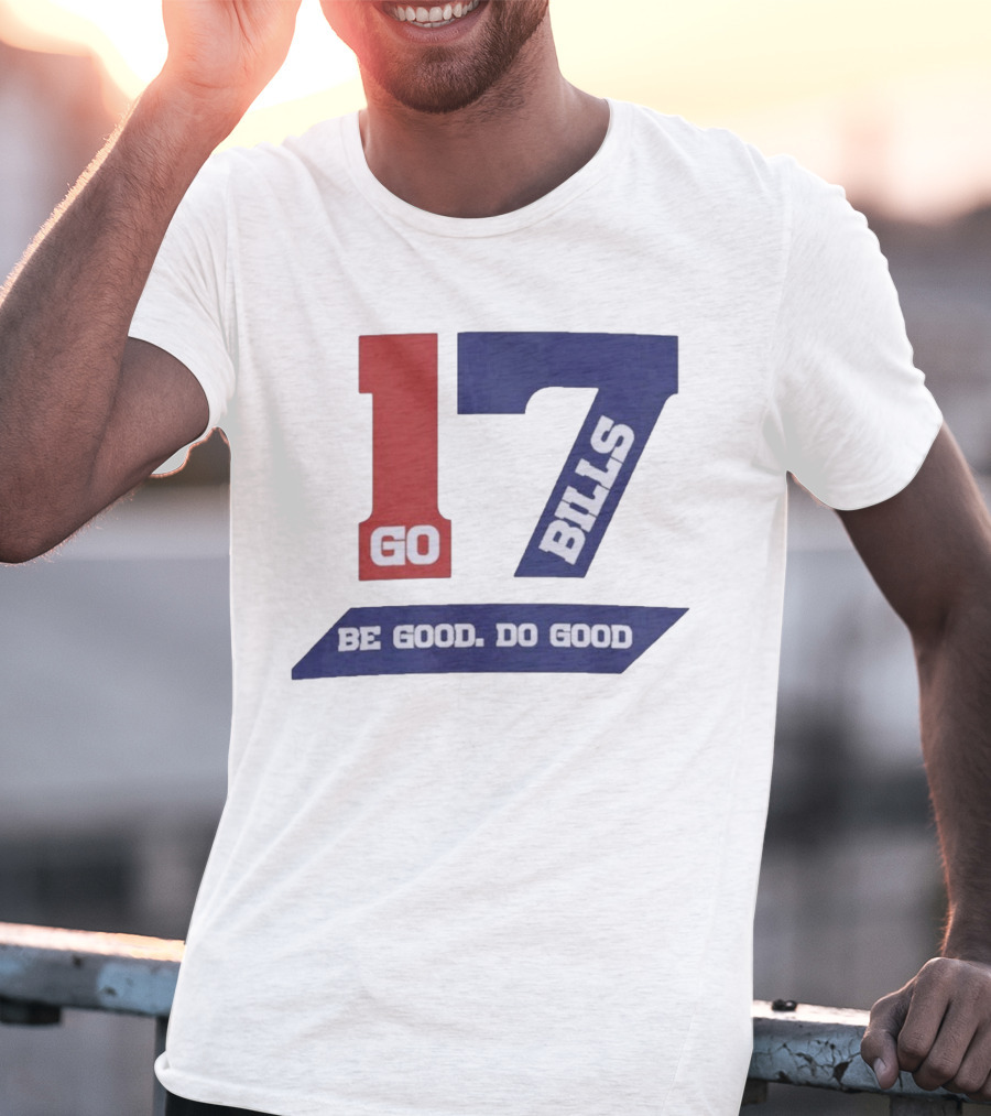 Awesome Josh Allen MVP Go Bills 17 Be Good Do Good God Bless T-Shirt