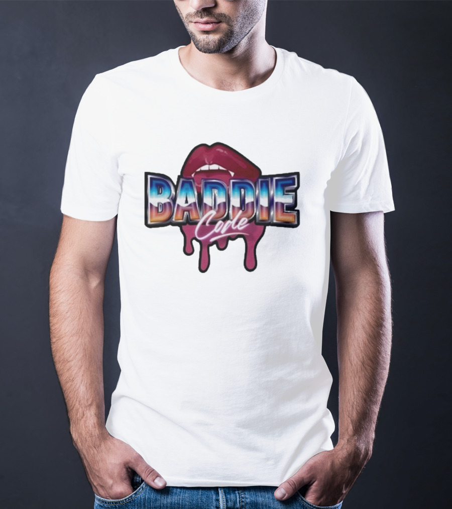 Baddie Code Dripping Lips Urban Style T-Shirt