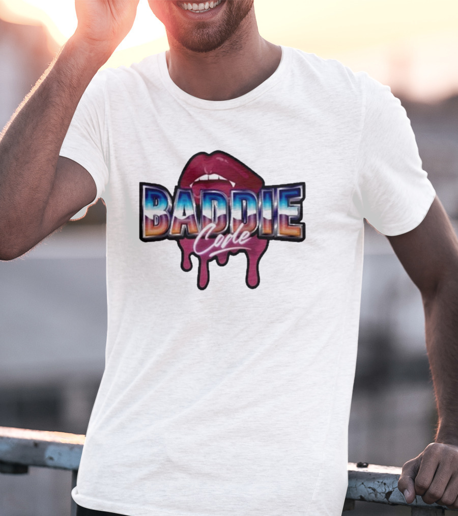 Baddie Code Dripping Lips Urban Style T-Shirt
