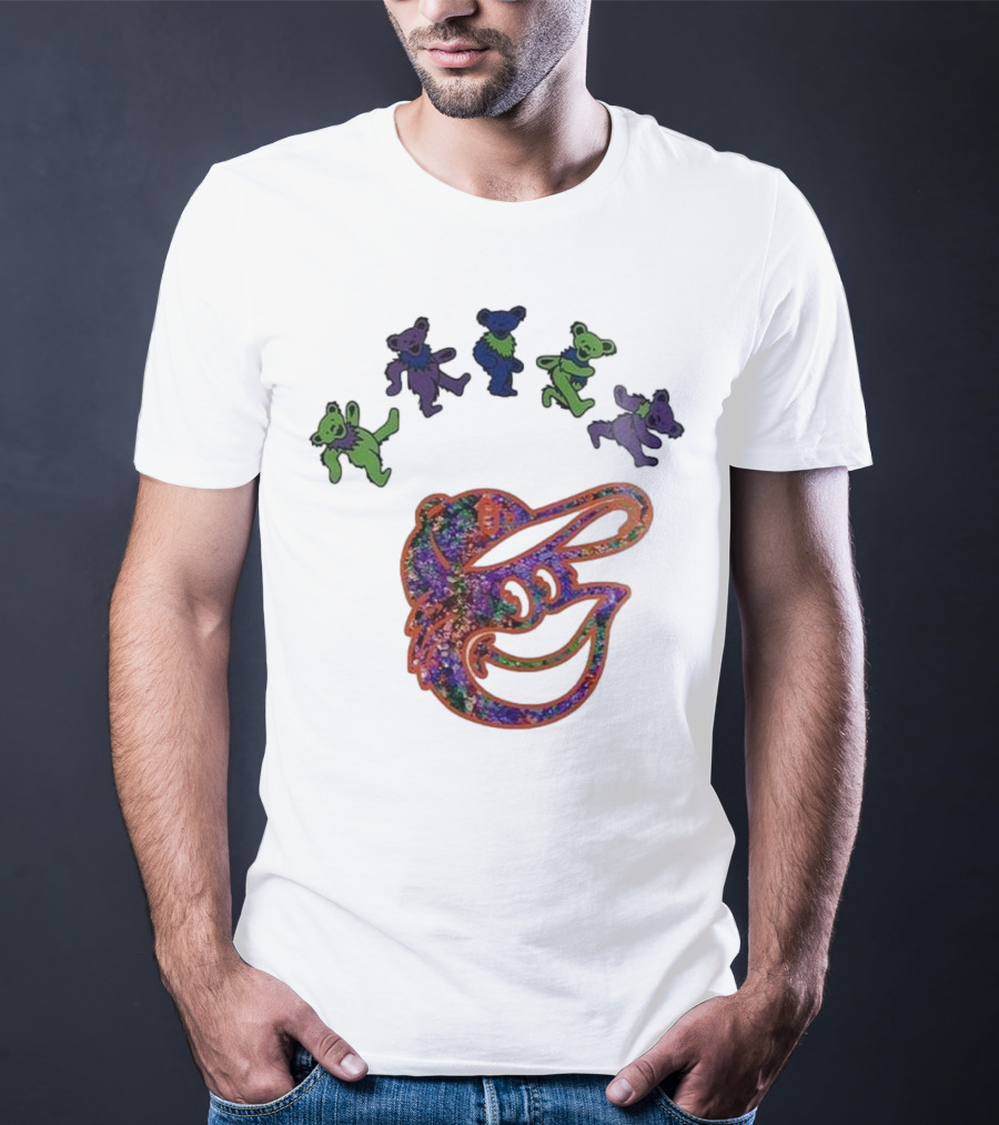 Baltimore Orioles Grateful Dead Night 2025 Dancing Bears T-Shirt