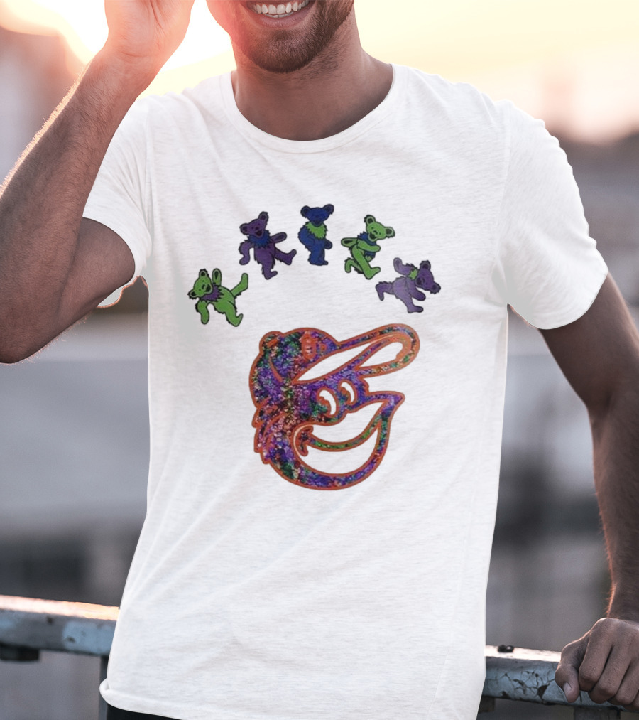 Baltimore Orioles Grateful Dead Night 2025 Dancing Bears T-Shirt