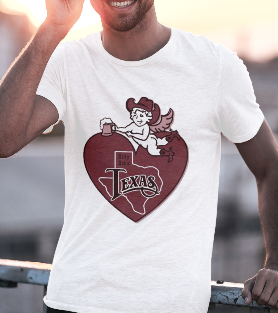 Billy Bob’s Texas Cupids Heart With Cowboy Hat And T-Shirt