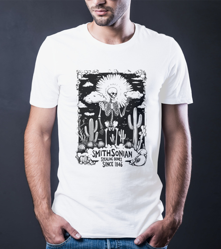 Blurrycreatures Smithsonian Stealing Bones Since 1846 American Myth Blurry Creatures T-Shirt